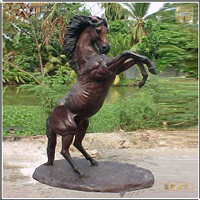 純銅奔跑小馬雕塑